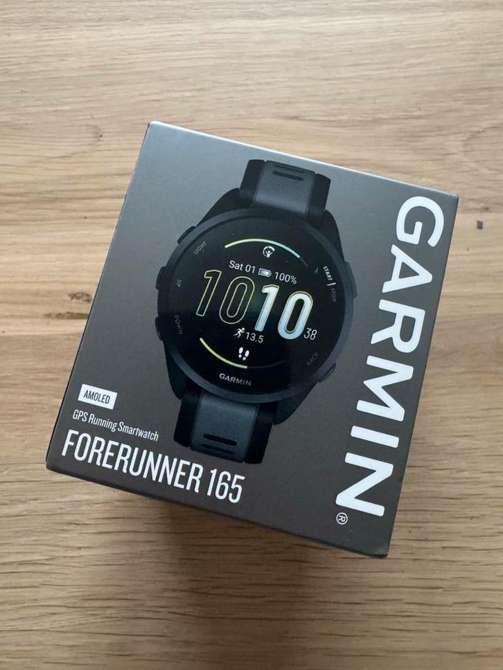Nieuwe Garmin Forerunner 165 GPS Running Smartwatch, Sieraden, Tassen en Uiterlijk, Sporthorloges, Nieuw, Android, Zwart, GPS