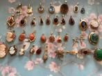 Antieke Gouden sieraden edelstenen hangers armbanden …14/18k, Met edelsteen, Verzenden, Zo goed als nieuw, Goud