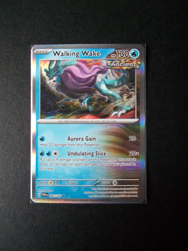 9842. Nieuwe Pokemon Kaart Holofoil WALKING WAKE (063/167), Verzenden, Nieuw, Losse kaart, Foil