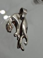 Zilveren 925 Panter Kettinghanger, Ophalen of Verzenden, Zilver, Zilver, Dier