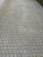 15m2 Antraciet cobblestones 10x10, Ophalen, Klinkers, Zo goed als nieuw, 10 m² of meer