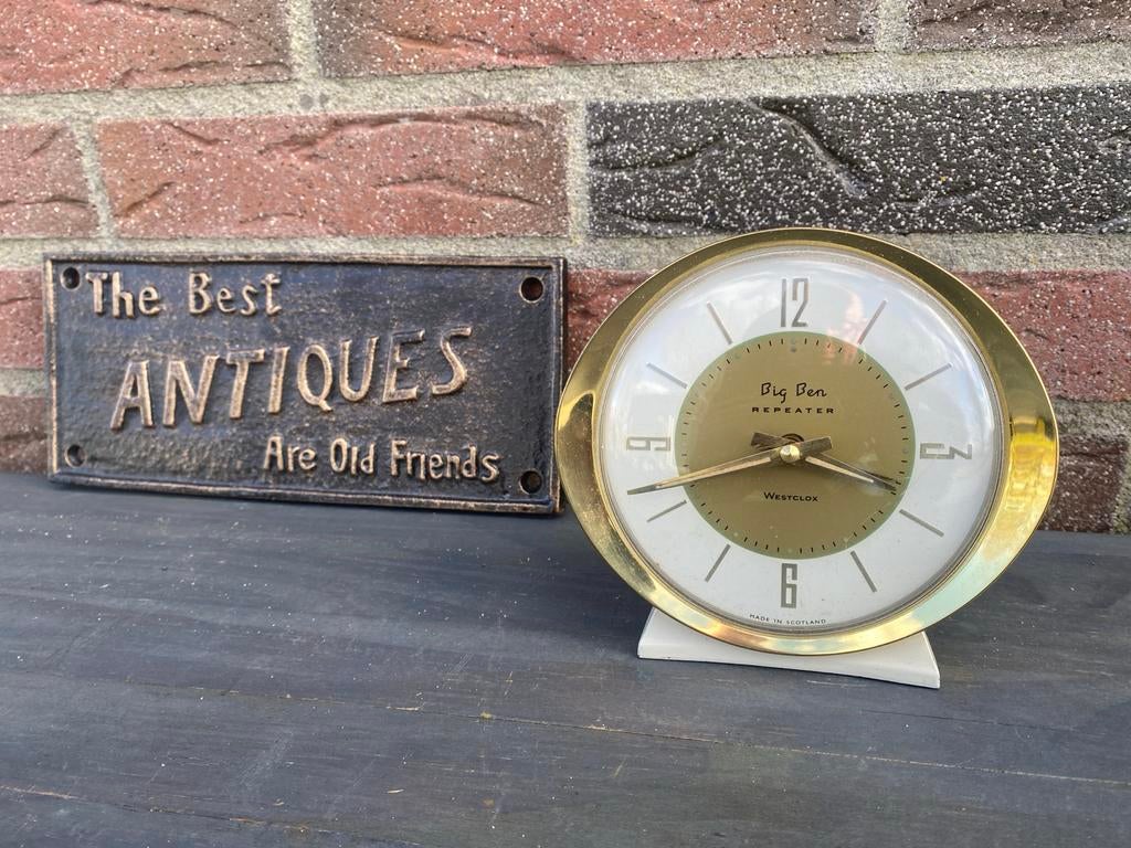 Vintage Big Ben Repeater Westclox wekker - Made in Scotland, Antiek en Kunst, Antiek | Klokken, Ophalen of Verzenden