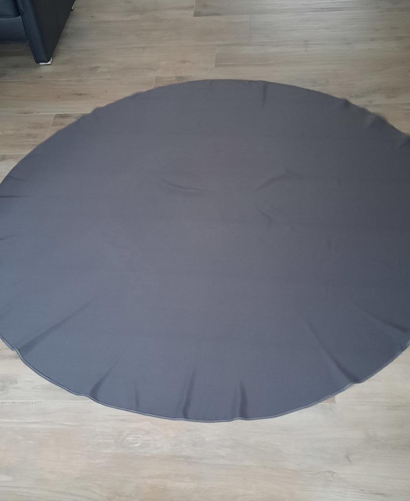 TAFELKLEED ROND Ø180 cm GRIJS ANTRACIET TAFELKLEDEN, Ophalen of Verzenden, Zo goed als nieuw, Rond, Binnen