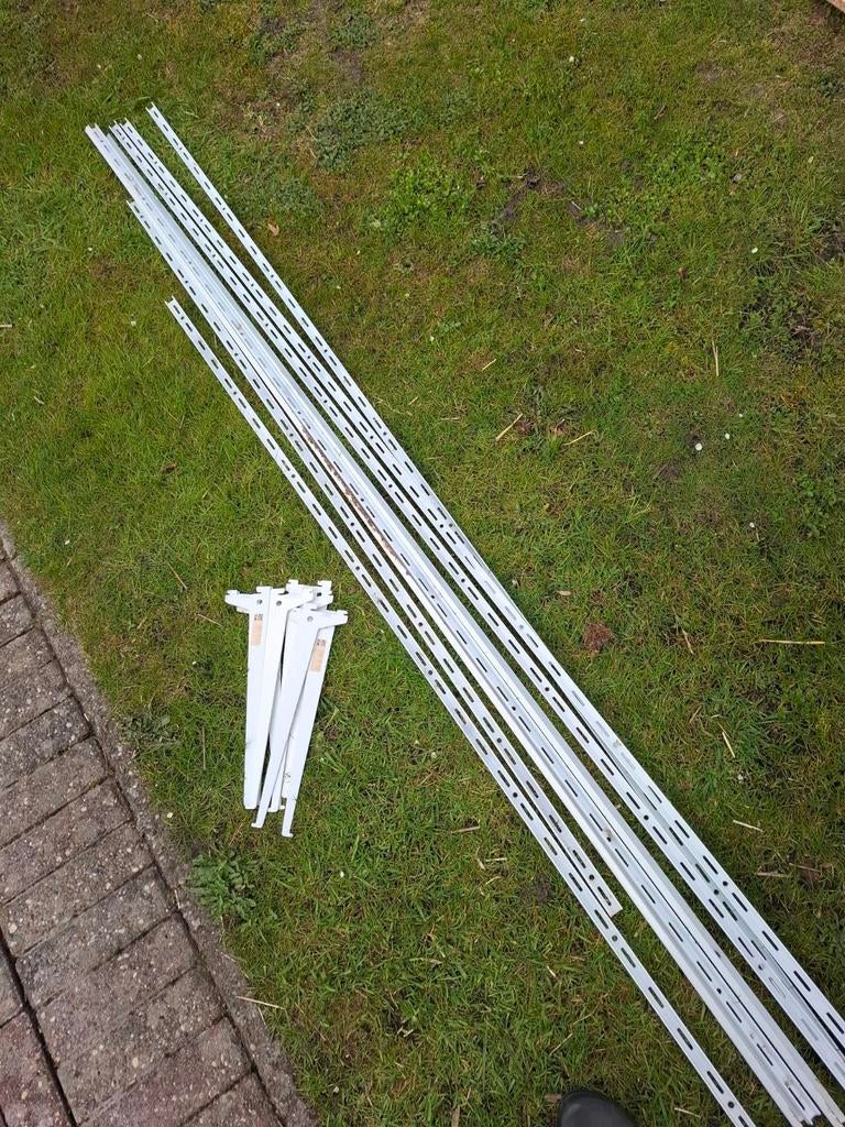 Witte stellingkasten onderdelen, Ophalen, Gebruikt