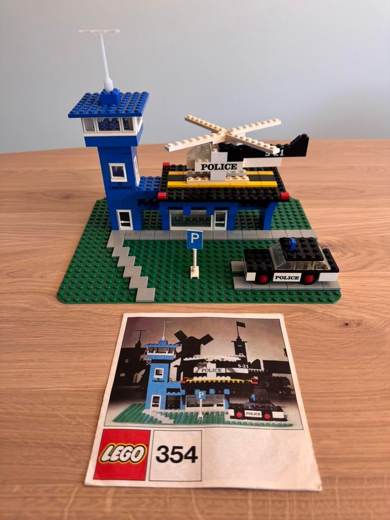LEGO set 354 Police Heliport, Lego, Ophalen of Verzenden, Zo goed als nieuw, LEGOLAND