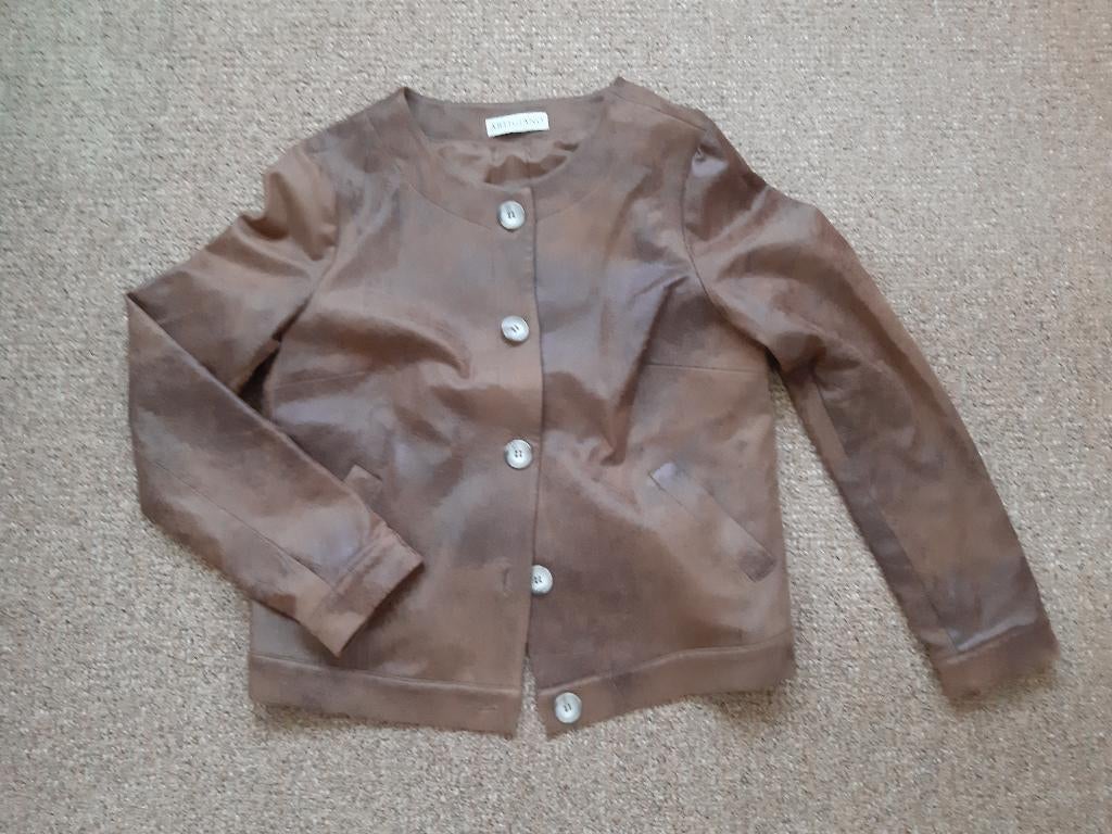 prachtig apart cognac kleurig jasje Artiguano maat L, Kleding | Dames, Ophalen, Bruin, Maat 42/44 (L), Zo goed als nieuw