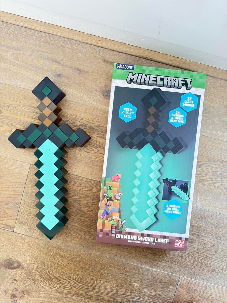 Diamant zwaard minecraft speelgoed, Ophalen of Verzenden, Zo goed als nieuw, Overige typen