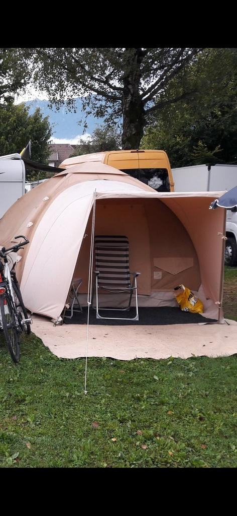 Karsten katoen 280 x 280 opblaastent, Caravans en Kamperen, Tenten, Ophalen, Zo goed als nieuw, Tot en met 4