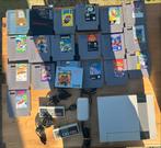 Complete Nintendo NES NESE-001 met 19 spellen en 2 controlle, Avontuur en Actie, Gebruikt, 2 spelers, Eén computer