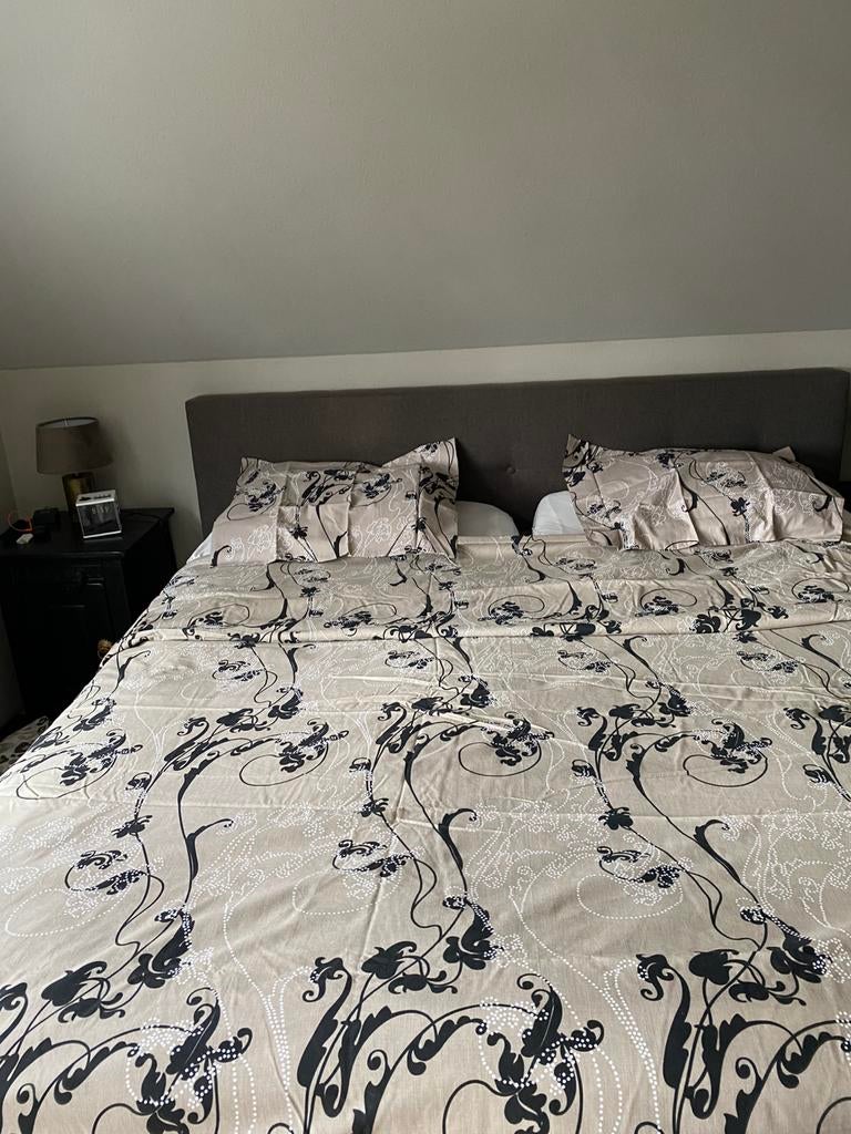 Dekbedovertrek lits- jumeaux, Ophalen of Verzenden, Zo goed als nieuw, Tweepersoons