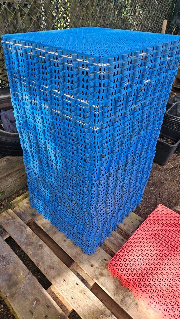 Kunststof kliktegels vlonders 50 x 50 x2 cm voortent balkon, Ophalen