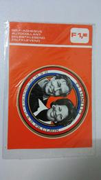 Prinses Beatrix Prins Claus 1980 logo sticker koninklijk, Ophalen of Verzenden, Zo goed als nieuw, Overige typen