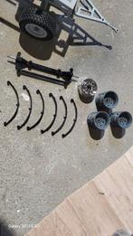 Tamiya 1:14 Truck onderdelen - As, velgen, bladveren, Gebruikt, Groter dan 1:32, Ophalen of Verzenden, Truck