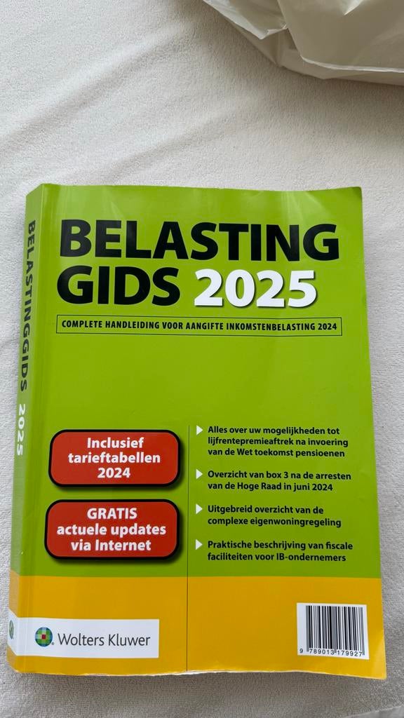Belastinggids 2025 - Complete handleiding inkomstenbelasting, Boeken, Studieboeken en Cursussen, Ophalen of Verzenden, Gamma, Zo goed als nieuw