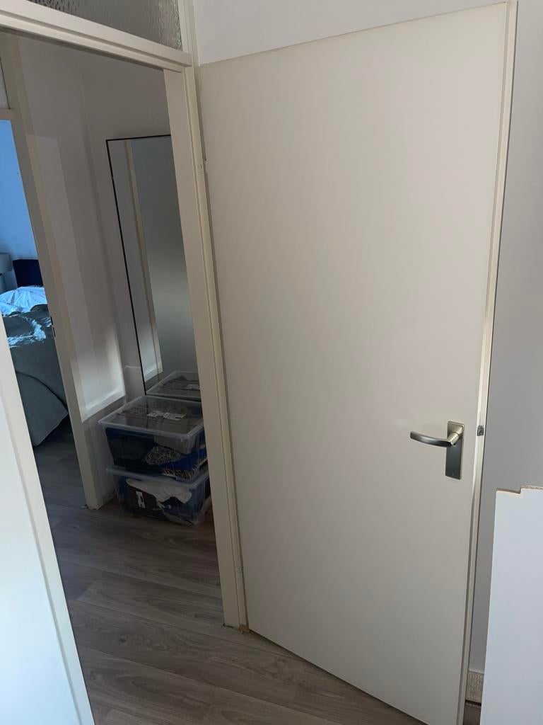 Opdekdeur rechts 83 x 201,5, Doe-het-zelf en Verbouw, Deuren en Horren, Ophalen, Gebruikt, 80 tot 100 cm, Binnendeur