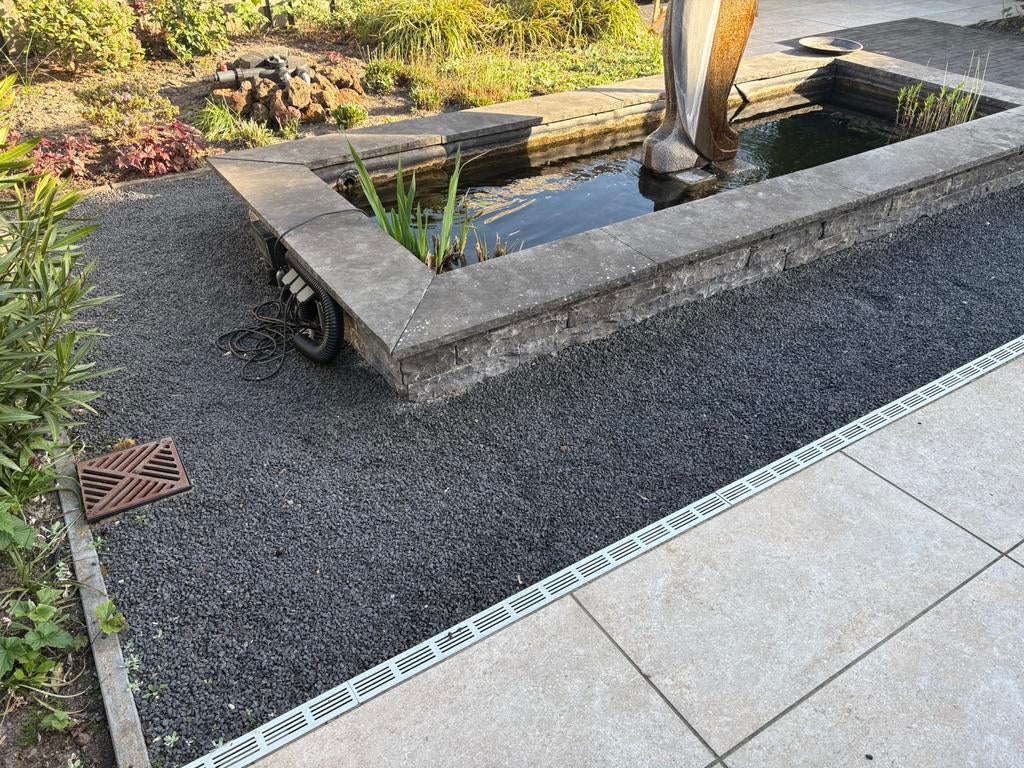 0,8 m3 split antraciet, Tuin en Terras, Grind, Keien en Split, Ophalen, Gebruikt, Antraciet, Split