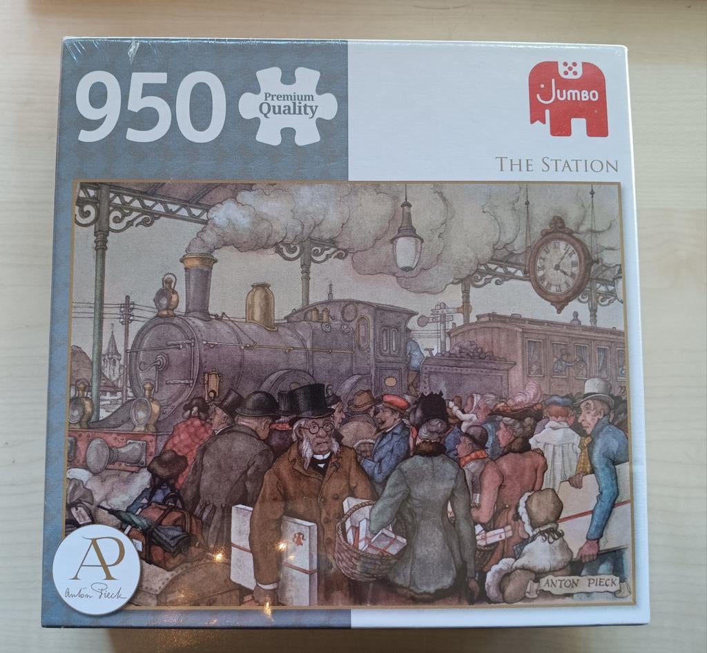 Anton Pieck Station puzzel, Hobby en Vrije tijd, Denksport en Puzzels, Ophalen of Verzenden, 500 t/m 1500 stukjes, Nieuw, Legpuzzel
