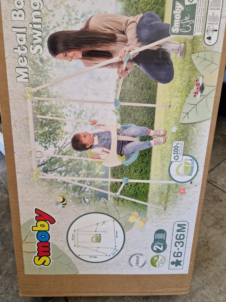 Smoby baby peuterschommel nieuw!, Kinderen en Baby's, Speelgoed | Buiten | Speeltoestellen, Ophalen, Nieuw