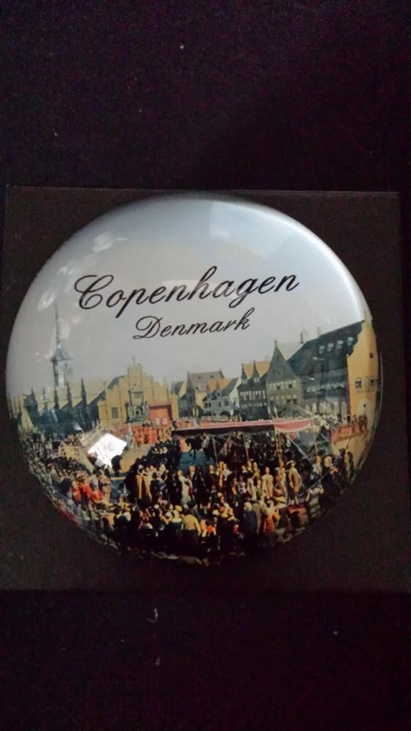 Presse Papier 8x3 cm <> Souvenir Copenhagen TIVOLI Denmark, Ophalen of Verzenden
