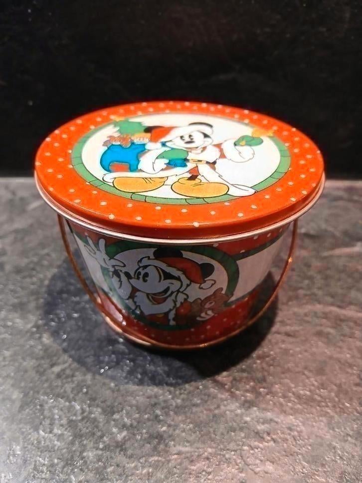 Vintage Mickey Mouse Kaars in Blik, Verzamelen, Disney, Zo goed als nieuw, Overige typen, Mickey Mouse, Ophalen of Verzenden