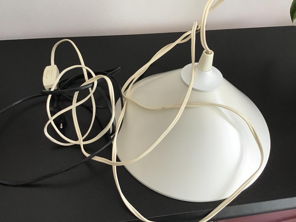 Hanglamp beige z.g.a.n. voor voortent of tent met lang snoer, Ophalen, Zo goed als nieuw
