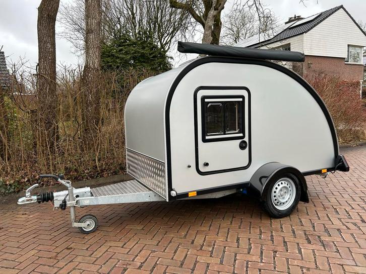 Kulba Teardrop / mini Caravan - 2023, Nette Staat!, Caravans en Kamperen, Caravans, Bedrijf, tot en met 2, tot 500 kg, Overige