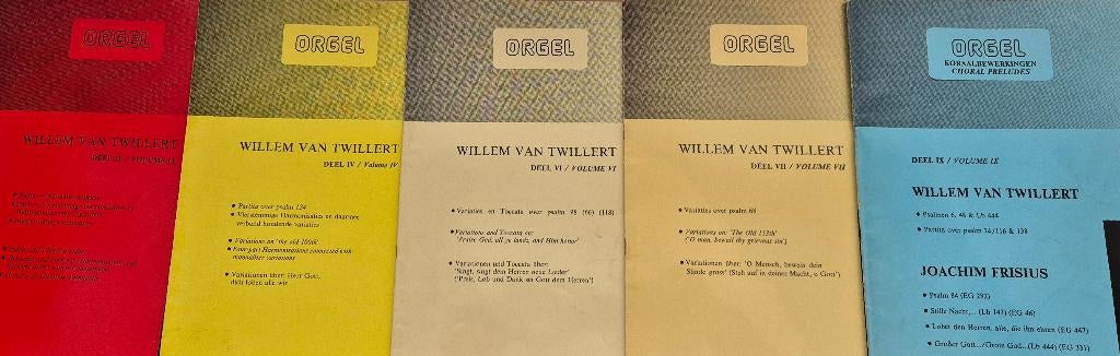 Willem v Twillert Koraalbewerkingen orgel. Set 8 bundels., Orgel, Gebruikt, Klassiek, Ophalen of Verzenden