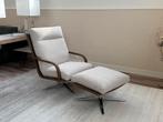 Leolux Kudo draai/ loungefauteuil met hocker NIEUW, Ophalen, Nieuw, Stof, 50 tot 75 cm