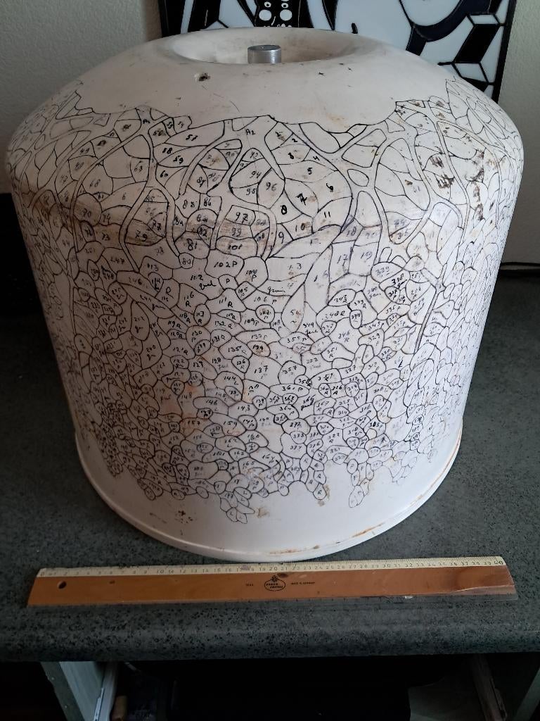 Tiffany lamp mallen, Kunststof, Gebruikt, Ophalen of Verzenden, Minder dan 50 cm