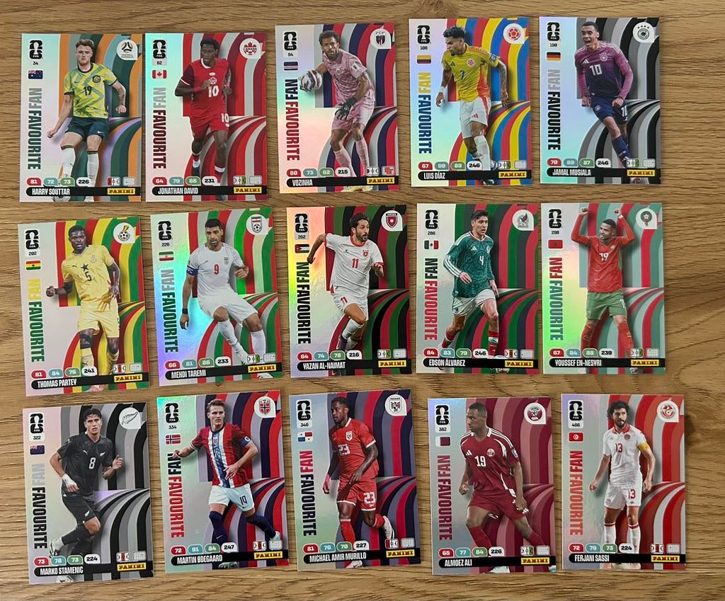 Panini Adrenalyn Fifa World cup 2026 De ICONS, Hobby en Vrije tijd, Stickers en Plaatjes, Ophalen of Verzenden, Nieuw, Meerdere plaatjes