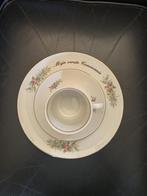 Aandenken Eerste Communie Servies Set - Engelen & Bloemen, Ophalen