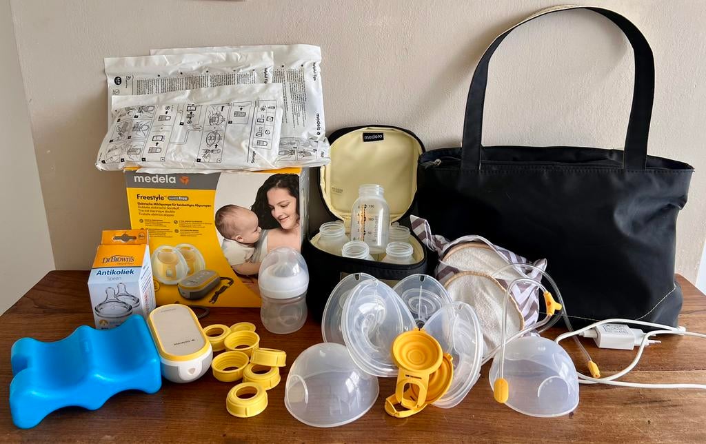 Medela Freestyle Hands-Free borstkolf set, Ophalen of Verzenden, Gebruikt, Borstkolf