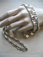 Ketting met S-Schakels Zilverklr. met Slotje, Ophalen of Verzenden, Overige materialen, Ketting