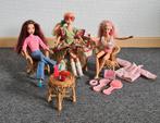 Barbie met zomers terras meubelset, Ophalen of Verzenden, Gebruikt