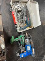 Partij elektrische handgereedschap 3x boor 1x fohn 230v, Ophalen, Gebruikt, Boormachine