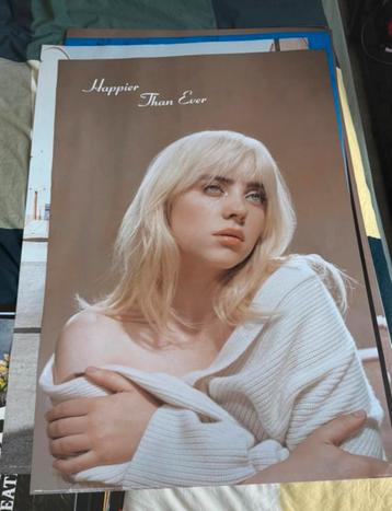 Original Billie Eilish - Happier Than Ever Poster beschikbaar voor biedingen