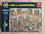 Jan van Haasteren puzzel - De bibliotheek (1000 stukjes), Ophalen of Verzenden, 500 t/m 1500 stukjes, Zo goed als nieuw, Legpuzzel