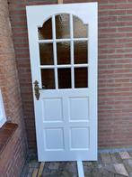 Hardhouten binnendeur inclusief drempel, Ophalen, Gebruikt