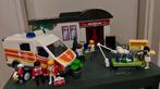 Playmobil ziekenhuis met ambulance en accessoires, Ophalen, Zo goed als nieuw