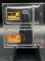 2 gram goud umicore - 2x 1 gram goud .9999 baar baartje, Ophalen of Verzenden, Goud