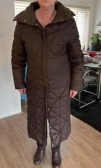Lange, gewatteerde, bruine winterjas -Closed maat 40/42, Ophalen of Verzenden, Gedragen, Maat 38/40 (M), Bruin