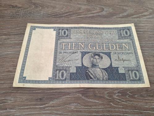 Net biljet 10 gulden Zeeuws Meisje, 1924, Postzegels en Munten, Bankbiljetten | Nederland, 10 gulden, Ophalen of Verzenden