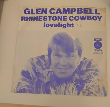 Glen Cambell - Rhinestone cowboy Mooie vinylsingle beschikbaar voor biedingen