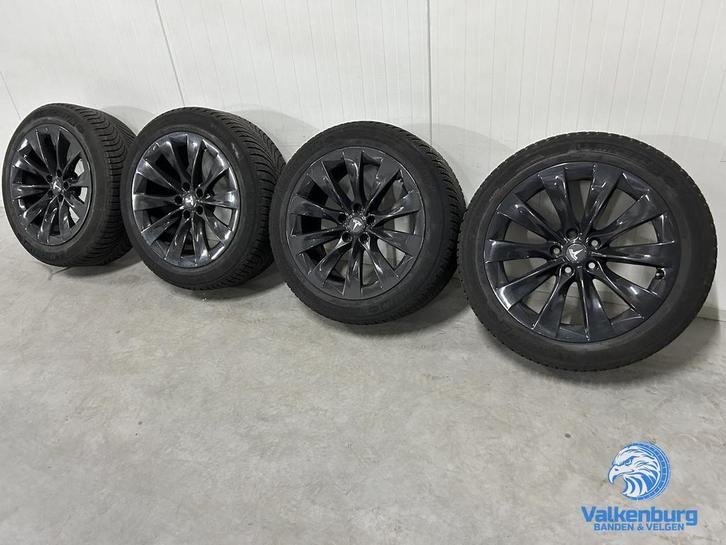 6mm! Originele Tesla Model X 20 inch antraciet velgen 5x120, Auto-onderdelen, Banden en Velgen, Banden en Velgen, Winterbanden