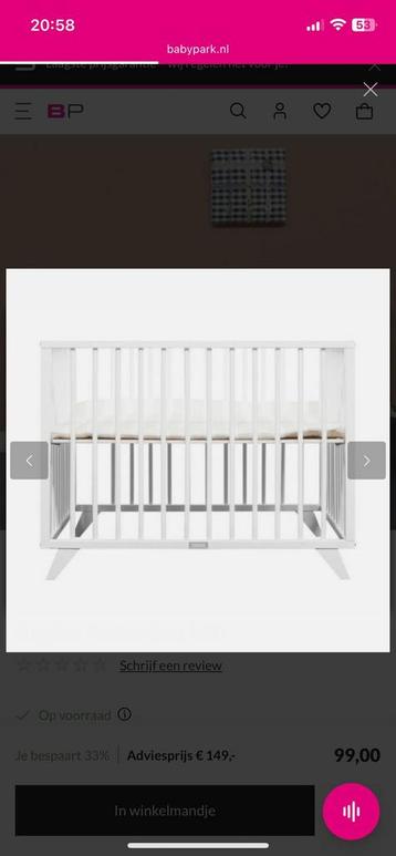 Baby box Bopita beschikbaar voor biedingen
