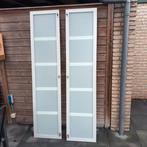 Te koop 2 kastdeuren, Doe-het-zelf en Verbouw, Minder dan 80 cm, Gebruikt, Glas, Ophalen