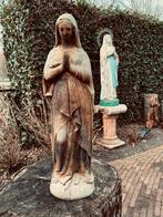 Oud stenen Mariabeeld ❤️ binnen/buiten, Ophalen of Verzenden