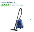 Ruilen of kopen Nilfisk stofzuiger mega krachtig., Witgoed en Apparatuur, Stofzuigers, Stofzuiger, Zo goed als nieuw, 1200 tot 1600 watt