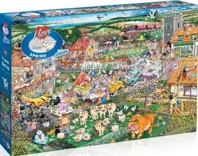 Gibsons - I Love Spring - 1000 stukjes, Hobby en Vrije tijd, Denksport en Puzzels, Nieuw, Legpuzzel, 500 t/m 1500 stukjes, Ophalen of Verzenden