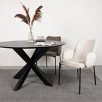 4 eetkamerstoelen Joni. Kleur Creme Elegance NU € 360.-, Ophalen of Verzenden, Nieuw, Overige kleuren, Eén